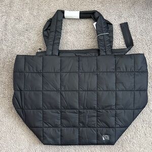 lululemon athletica Black Quilted Tote